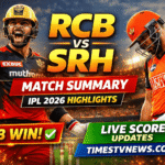 RCB vs SRH Match