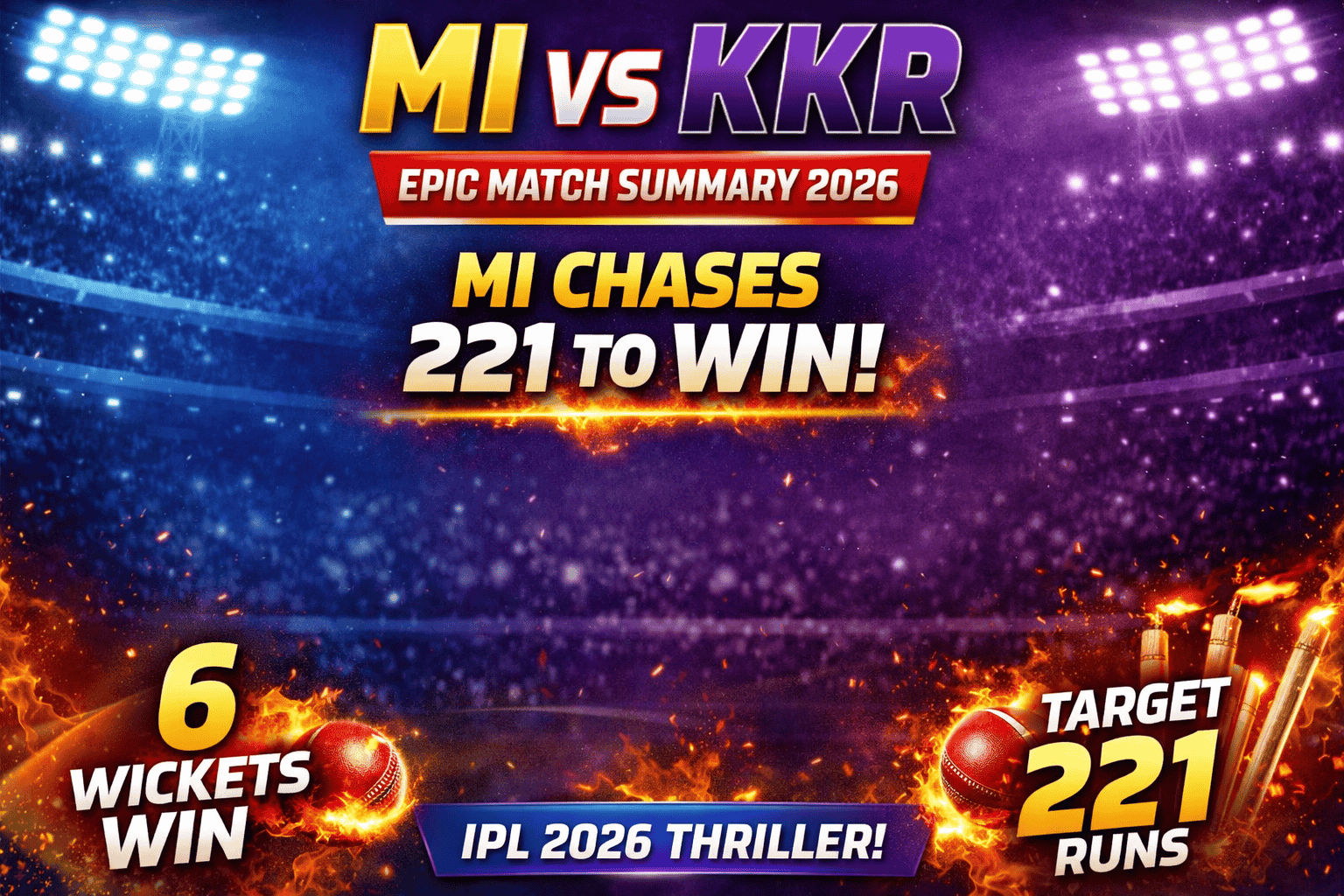 MI vs KKR Match