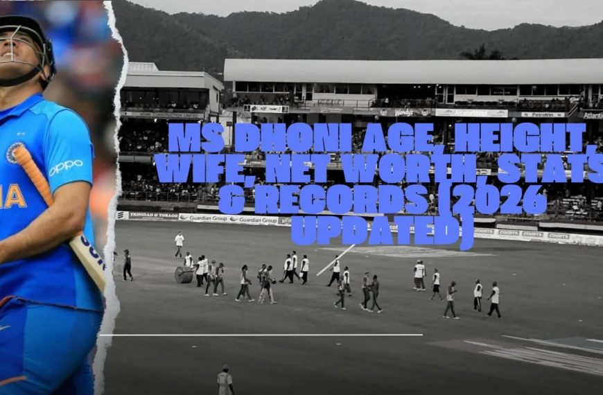 MS Dhoni Age, Height, Wife, Net Worth, Stats & Records