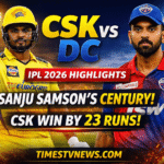 CSK vs DC IPL 2026