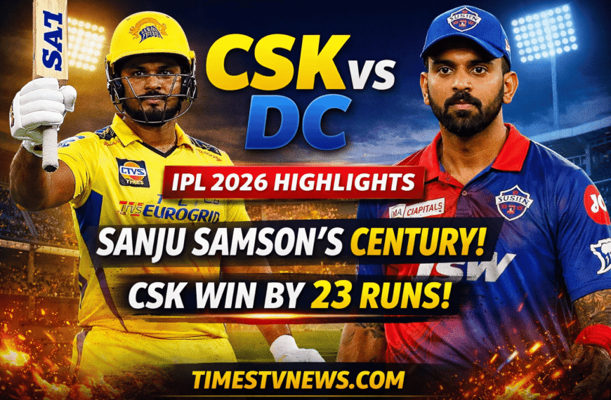 CSK vs DC IPL 2026