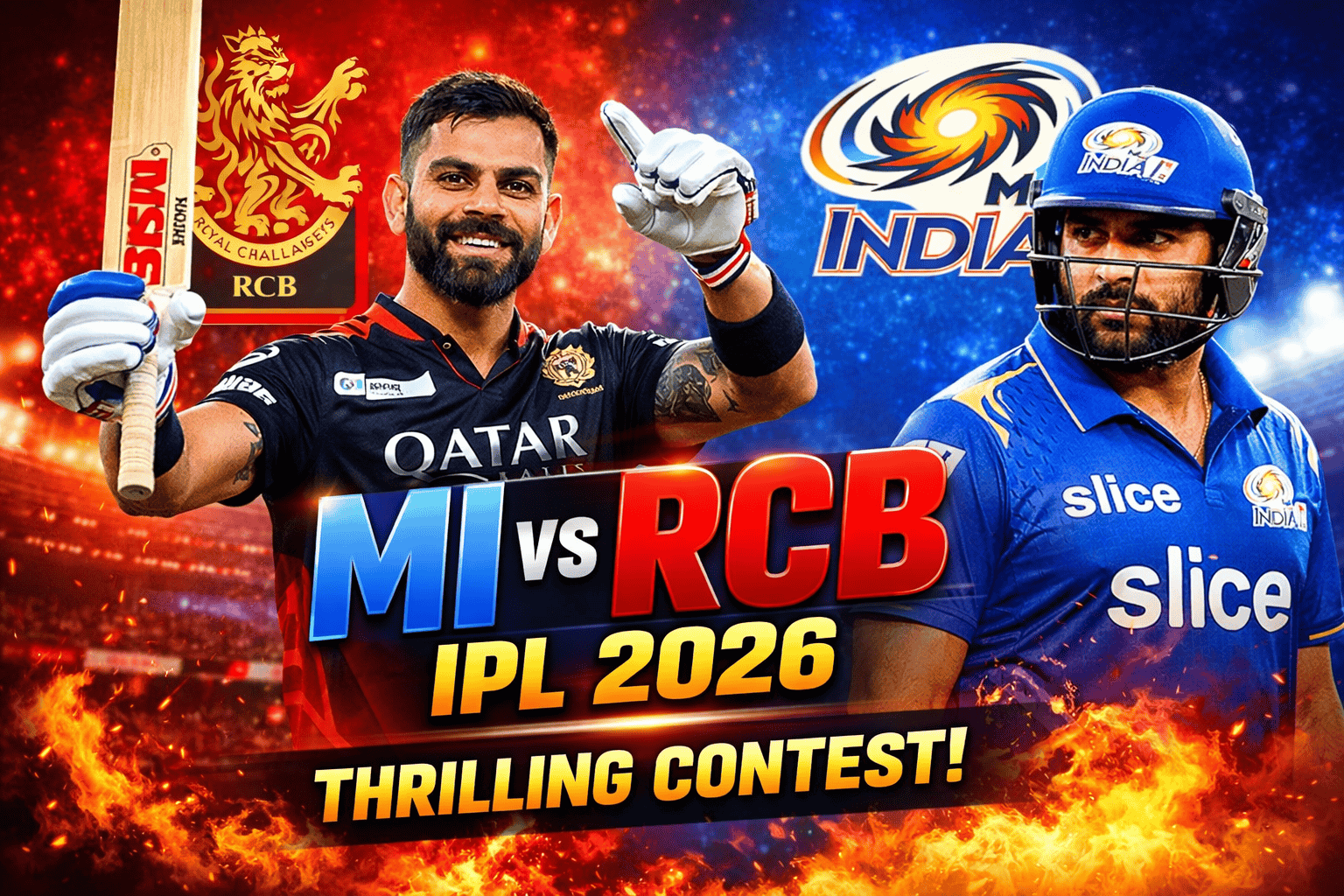 MI vs RCB IPL 2026