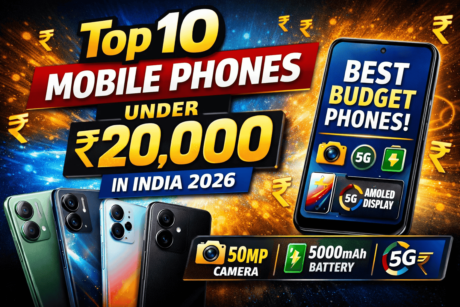 Mobile Phones Under ₹20,000 in India