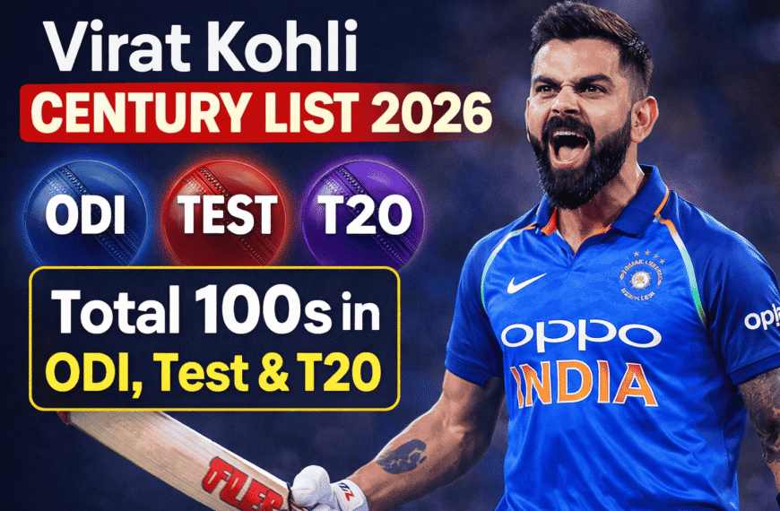 Virat Kohli Century List 2026