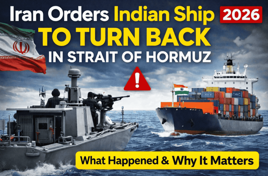 Iran Orders Indian Ship to Turn Back