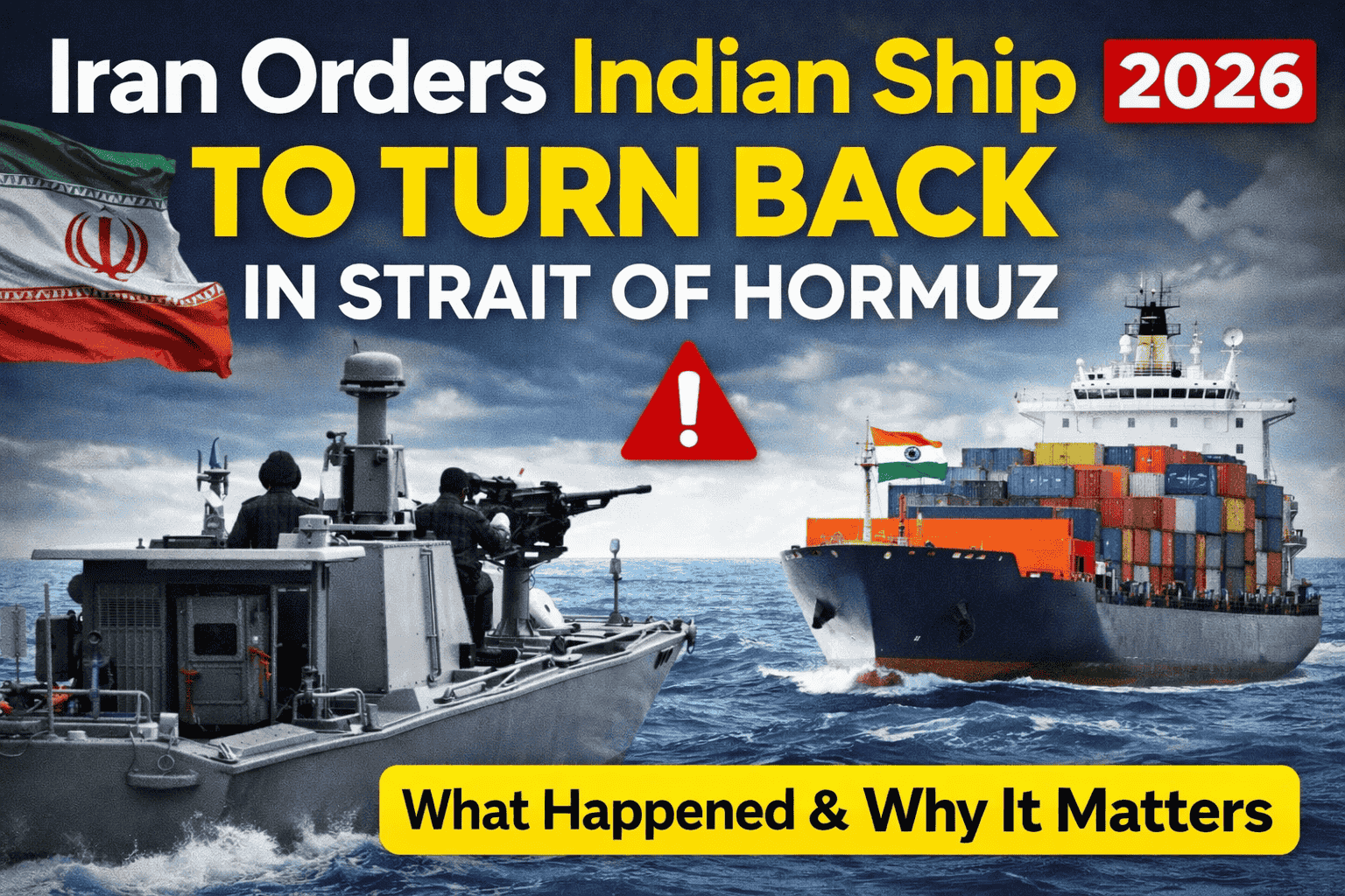 Iran Orders Indian Ship to Turn Back