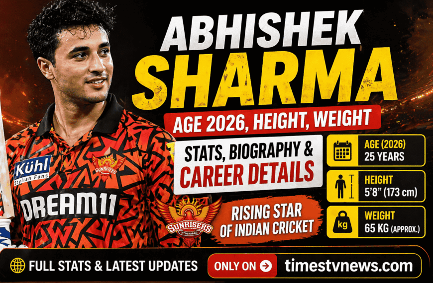 Abhishek Sharma Age 2026