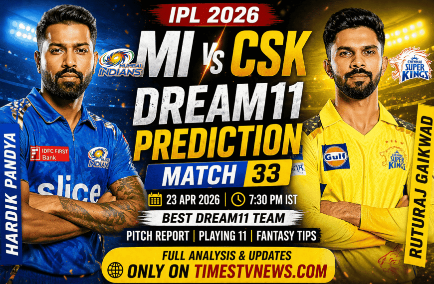 MI vs CSK Dream11 Prediction 2026
