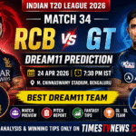 RCB vs GT Dream11 Prediction 2026
