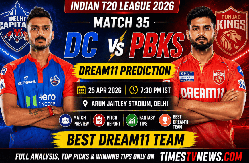 DC vs PBKS Dream11 Prediction 2026