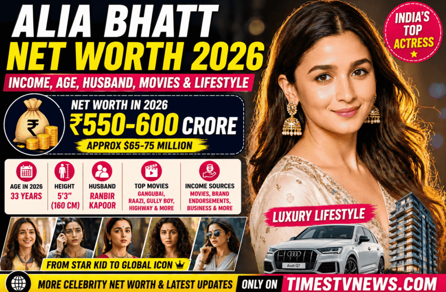 Alia Bhatt Net Worth 2026