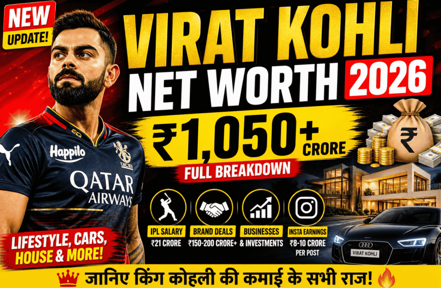 Virat Kohli Net Worth 2026