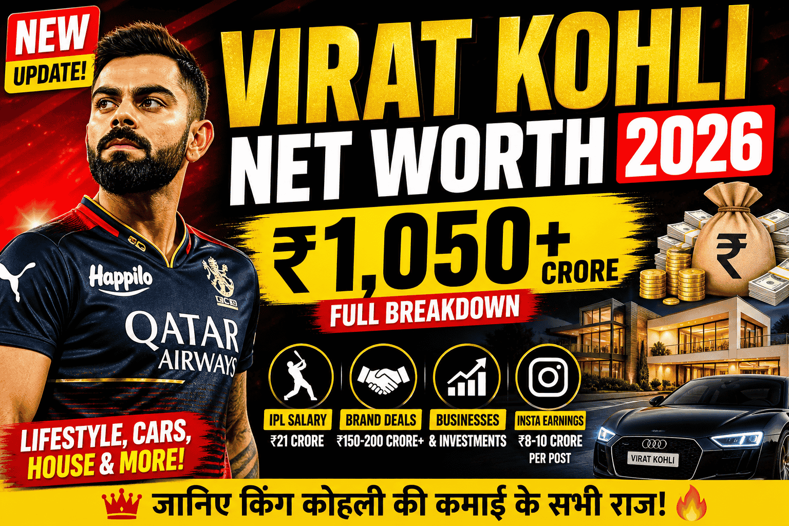Virat Kohli Net Worth 2026