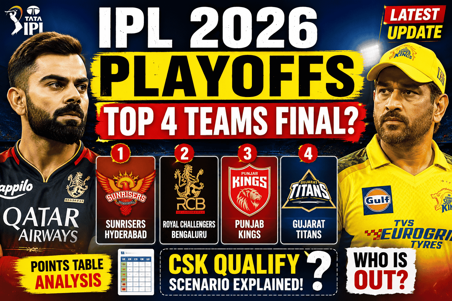 IPL 2026 Playoff Prediction