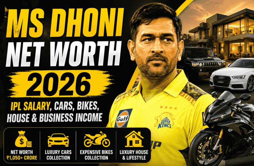 MS Dhoni Net Worth 2026