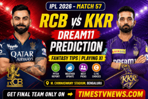 RCB vs KKR Dream11 Prediction