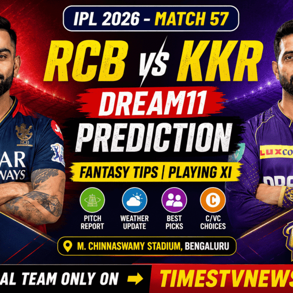 RCB vs KKR Dream11 Prediction