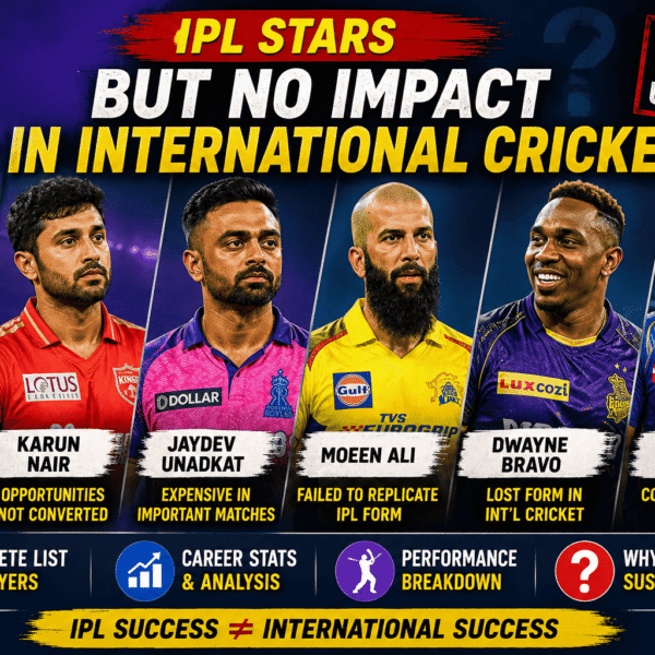 IPL Players Who Failed in International Cricket