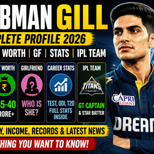 Shubman Gill Age 2026